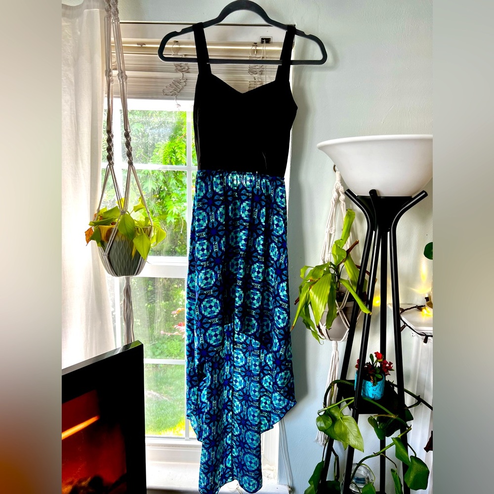 Open Back High Low Dress